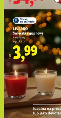 Świeczka zapachowa Livarno promocja w Lidl