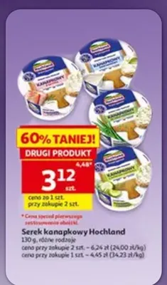 Serek kanapkowy Hochland promocja w Auchan