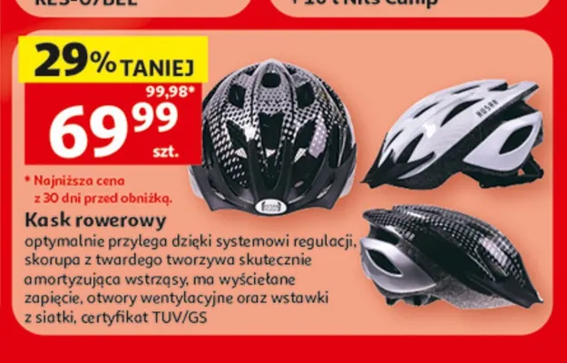 Kask rowerowy Husar promocja w Auchan