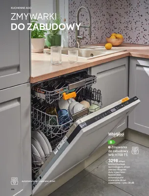 Zmywarka do zabudowy Whirlpool W8I HT58 TS promocja w Castorama