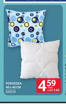 Poduszka 40x40 cm promocja w Selgros