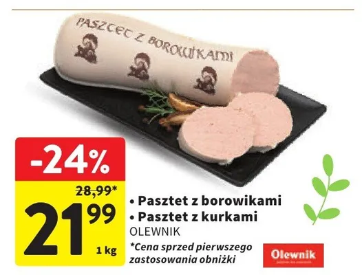 Pasztet z borowikami promocja w Intermarche