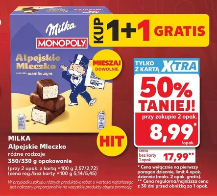 Alpejskie Mleczko Milka promocja w Kaufland
