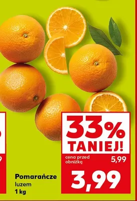 Pomarańcze luzem promocja w Kaufland