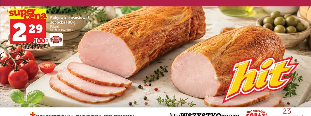 Polędwica łososiowa Pekpol promocja w TOPAZ
