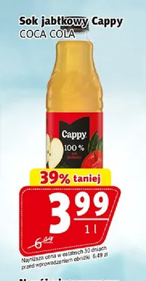 Sok jabłkowy Cappy promocja w Prim Market