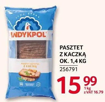 Pasztet z kaczką Indykpol ok. 1,4 kg promocja w Selgros