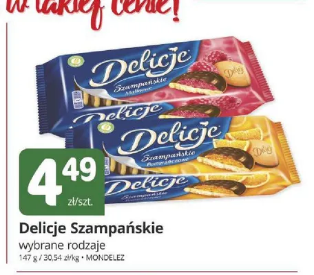 Ciastka Delicje Szampańskie Pomarańczowe promocja w Marketvita