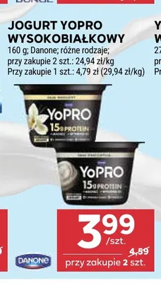 Jogurt YoPRO wysokobiałkowy promocja w Stokrotka