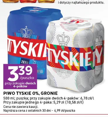 Piwo Tyskie promocja w Stokrotka