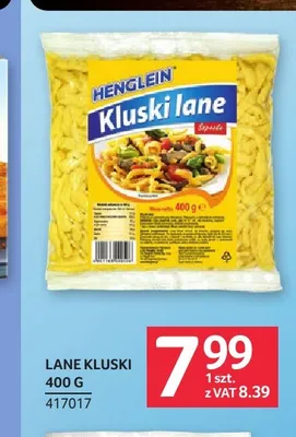 Kluski lane Henglein promocja w Selgros