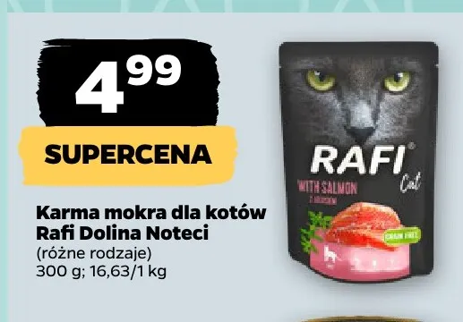 Karma mokra dla kotów Rafi Dolina Noteci promocja w Netto