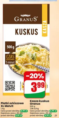 Kasza kuskus Granus promocja w Dino