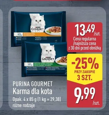 Karma dla kota Purina Gourmet Gold promocja w Aldi