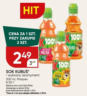 SOK KUBUŚ promocja w Chata Polska