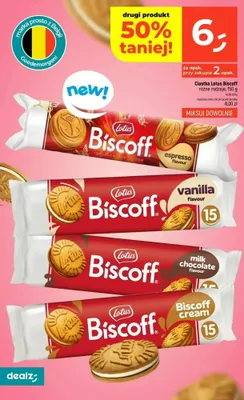 Ciastka Lotus Biscoff espresso flavour promocja w Dealz