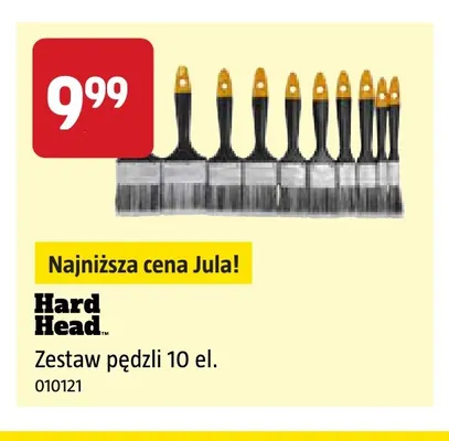Zestaw pędzli 10 el. Hard Head promocja w Jula