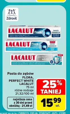 Pasta do zębów Flora Lacalut promocja w Carrefour Market