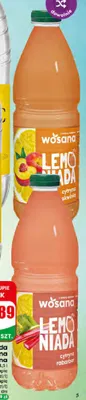 Lemoniada niegazowana Wosana cytryna brzoskwinia promocja w Dino