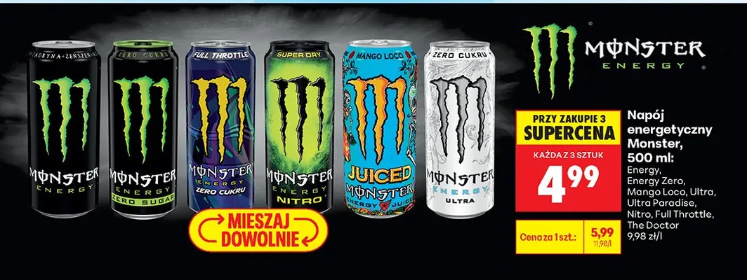 Napój energetyczny Energy promocja w Biedronka