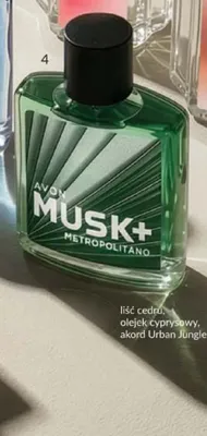 Woda toaletowa Avon Musk+ Metropolitano promocja w AVON