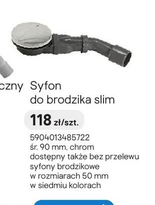Syfon do brodzika slim promocja w Castorama
