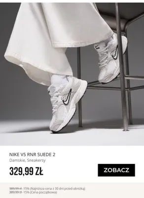 Sneakersy damskie Nike V5 RNR Suede 2 promocja w Sizeer