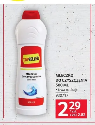 Mleczko do czyszczenia Topseller promocja w Selgros