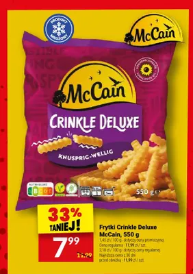 Frytki Crinkle Deluxe McCain promocja w Twój Market