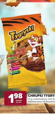 Chrupki Tygryski czekoladowe promocja w Stokrotka