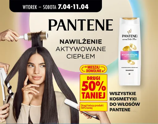 Wszystkie kosmetyki do włosów DRUGI -50% promocja w Biedronka