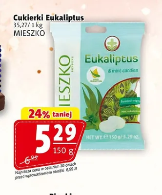 Cukierki Eukaliptus Mieszko promocja w Prim Market
