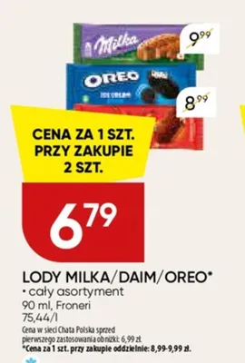Lody Milka promocja w Chata Polska