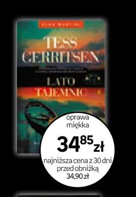 Książka Lato tajemnic Tess Gerritsen promocja w Empik