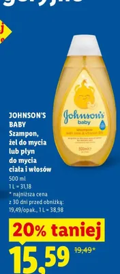 Szampon dla dzieci Johnson's Baby promocja w Lidl