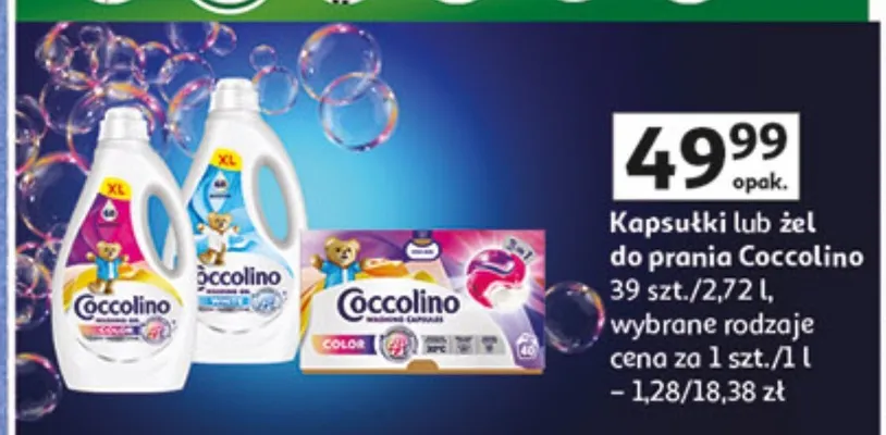 Kapsułki lub żel do prania promocja w Auchan