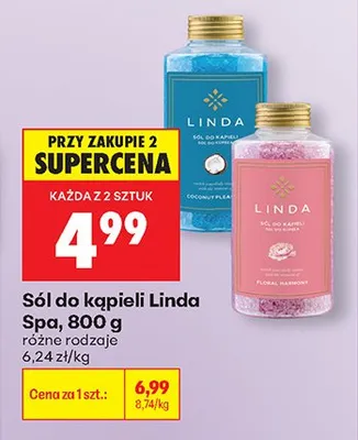 Sól do kąpieli Linda Spa promocja w Biedronka