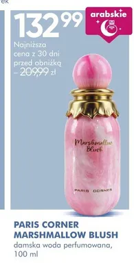Damska woda perfumowana PARIS CORNER MARSHMALLOW BLUSH promocja w Super-Pharm