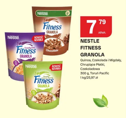Granola Nestle Fitness Czekoladowa promocja w Chorten