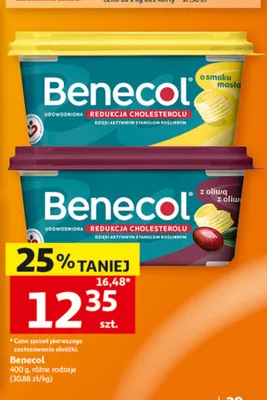 Margaryna Benecol o smaku masła promocja w Auchan