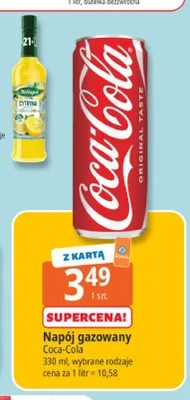 Napój gazowany Coca-Cola Original Taste promocja w Leclerc