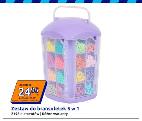 Zestaw do bransoletek 5 w 1 2198 elementów promocja w Action