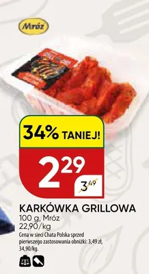 Karkówka grillowa Mróz promocja w Chata Polska