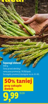 Szparagi zielone promocja w Lidl