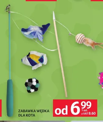 Zabawka wędka dla kota promocja w Selgros
