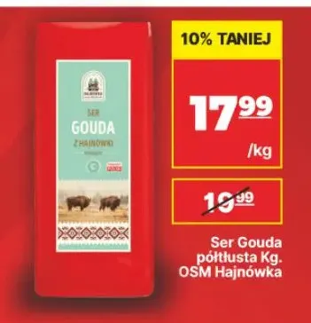 Ser gouda półtłusty OSM Hajnówka promocja w API Market