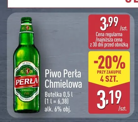 Piwo Perła Chmielowa promocja w Aldi