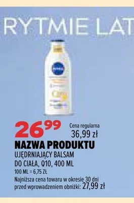 Ujędrniający balsam do ciała Nivea Q10 promocja w Drogerie Natura