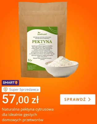 Naturalna pektyna cytrusowa Sunplant promocja w Allegro