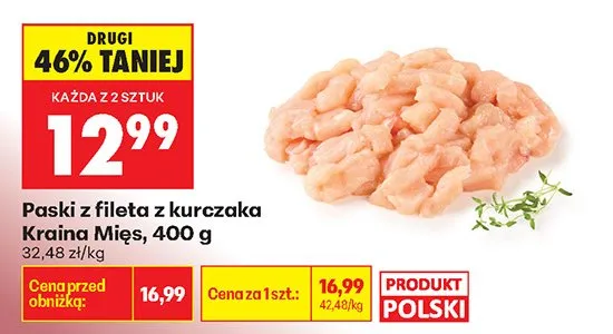 Paski z fileta z kurczaka promocja w Biedronka